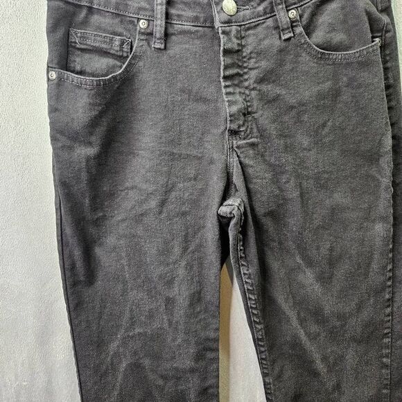 Lee Riders Jeans Women Size 8M Black Straight Leg Fit Denim - Picture 3 of 9